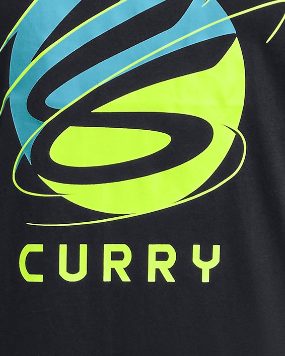 Boys' Curry Split Logo Short Sleeve
