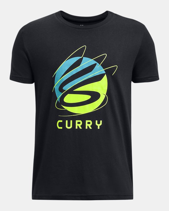 T-shirt avec logo séparé Curry pour enfants