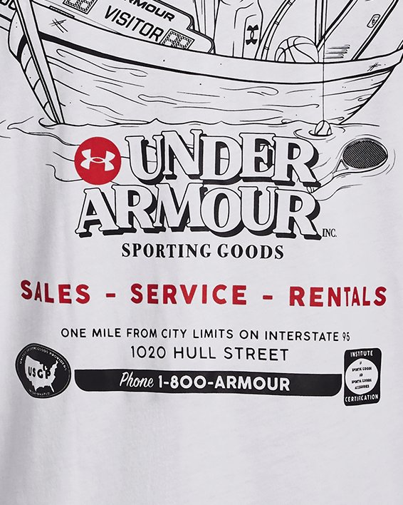 Men's UA Sporting Goods Short Sleeve in White image number 7