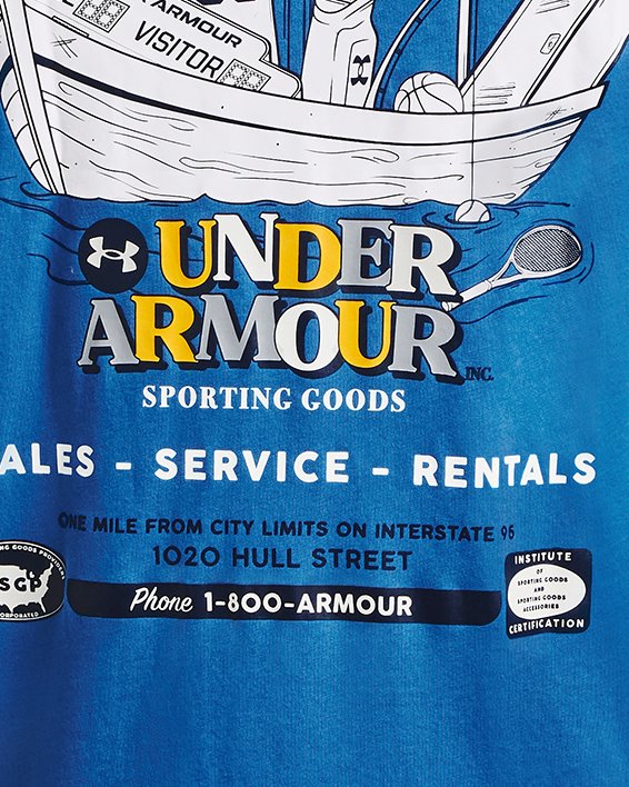 Men's UA Sporting Goods Short Sleeve in Blue image number 7