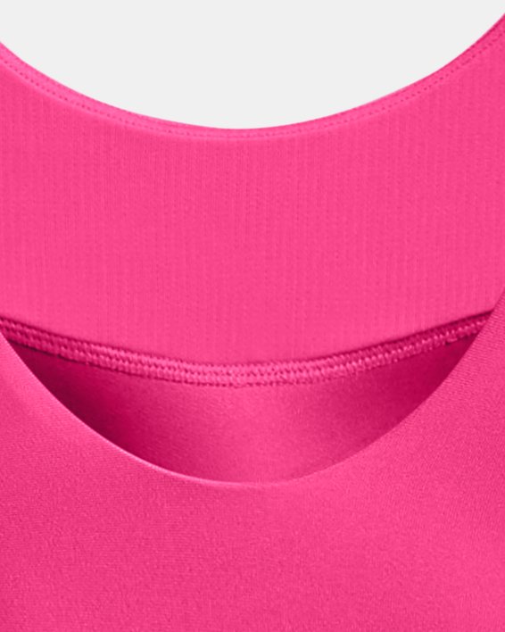Sports Bra UA Infinity Mid Pintuck para mujer, Pink, pdpMainDesktop image number 11