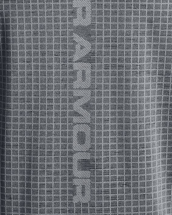 เสื้อแขนสั้น UA Seamless Grid สำหรับผู้ชาย in Gray image number 8