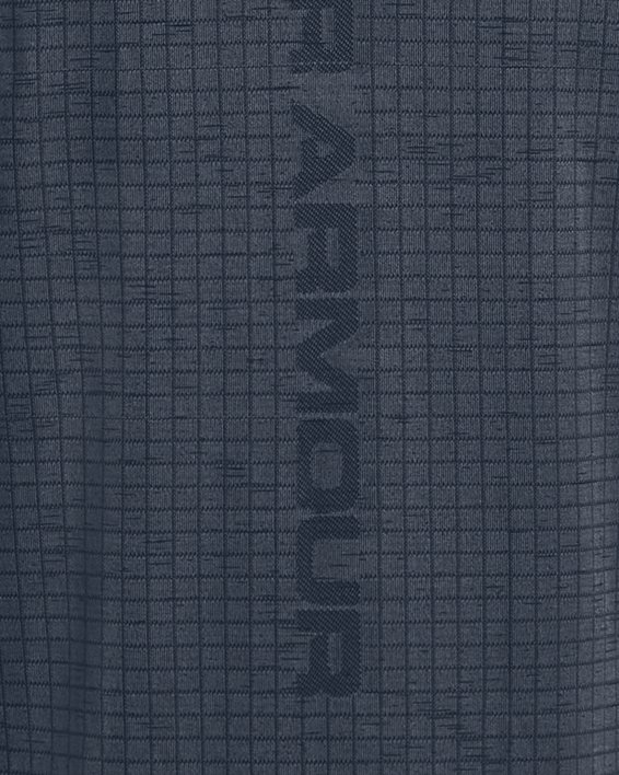 Men's UA Seamless Grid Short Sleeve in Gray image number 5