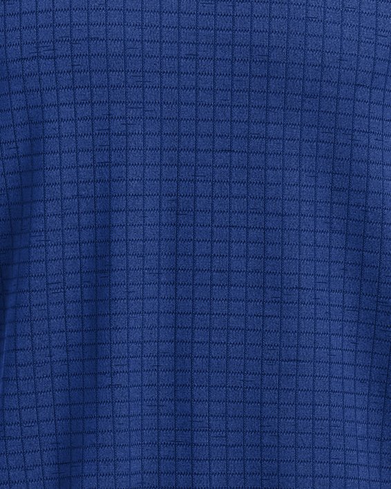 Men's UA Seamless Grid Short Sleeve, Blue, pdpMainDesktop image number 3
