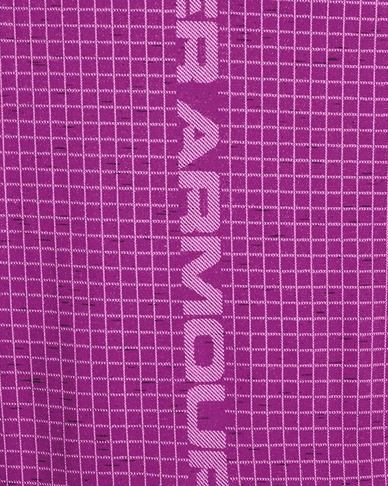 Men's UA Seamless Grid Short Sleeve in Purple image number 5