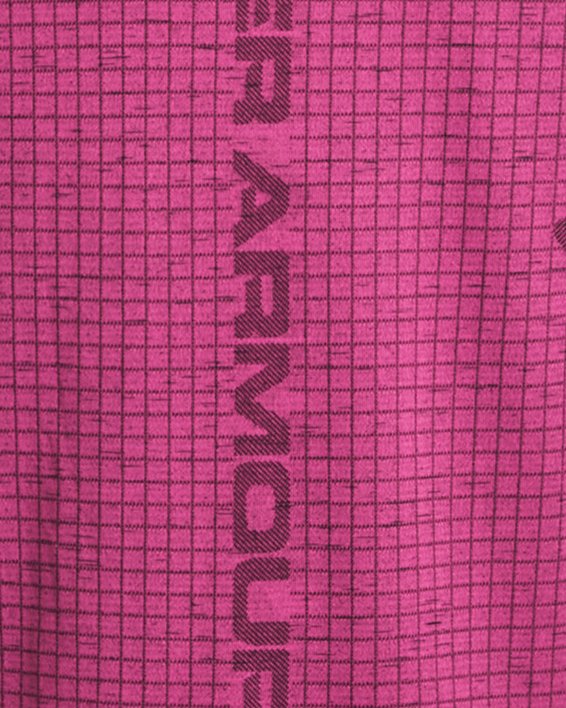 Haut à manches courtes UA Seamless Grid pour homme, Pink, pdpMainDesktop image number 3