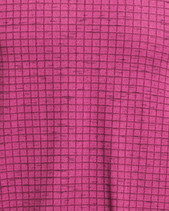 Haut à manches courtes UA Seamless Grid pour homme, Pink, pdpMainDesktop image number 2