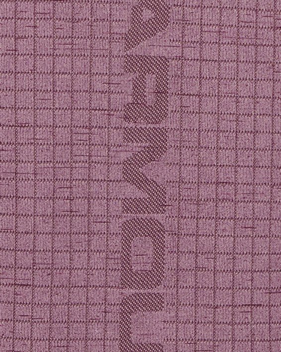 男士UA Seamless Grid短袖T恤 in Pink image number 1