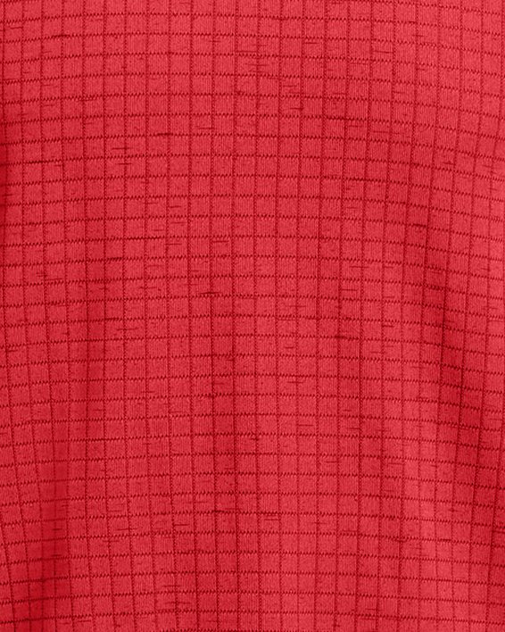 Herenshirt UA Seamless Grid met korte mouwen, Red, pdpMainDesktop image number 4