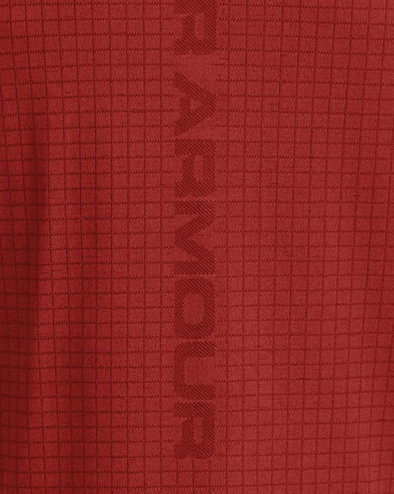 Men's UA Seamless Grid Short Sleeve, Orange, pdpMainDesktop image number 3