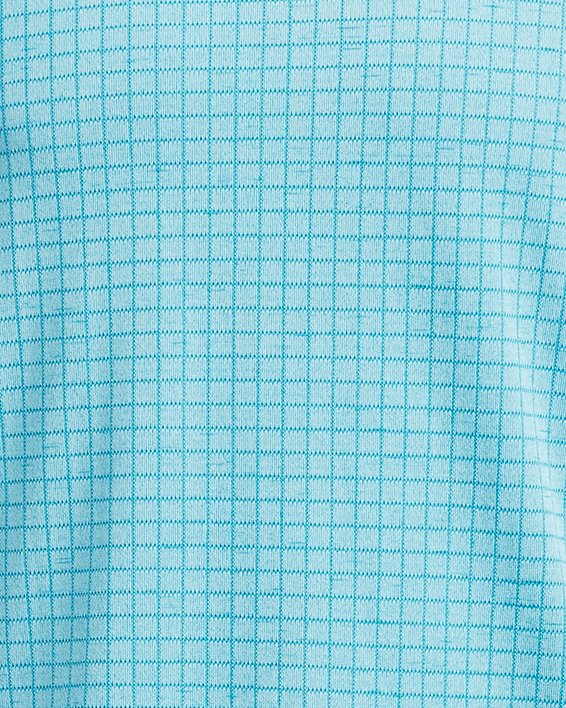 Haut à manches courtes UA Seamless Grid pour homme, Blue, pdpMainDesktop image number 3