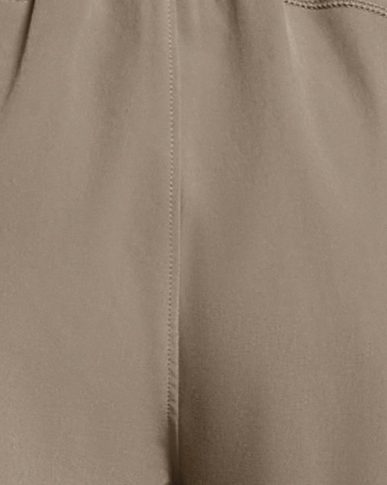 Shorts de tejido de 8 cm (3 in) UA Flex para mujer, Brown, pdpMainDesktop image number 5