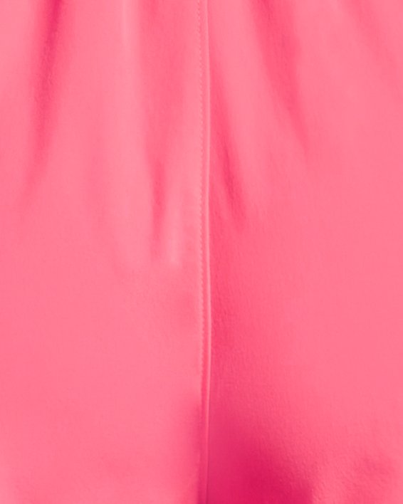 女士UA Flex Woven 3英寸短褲 in Pink image number 6