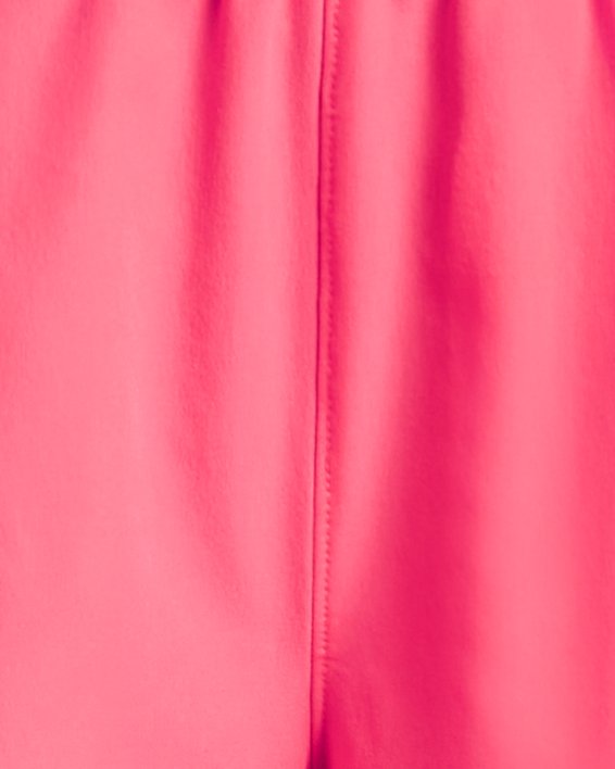 女士UA Flex Woven 3英寸短褲 in Pink image number 5
