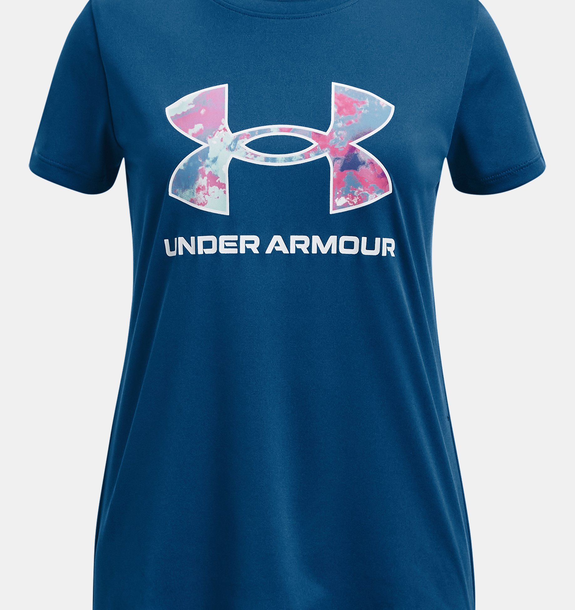 Girls' UA Tech™ Print Fill Big Logo Short Sleeve | Under Armour
