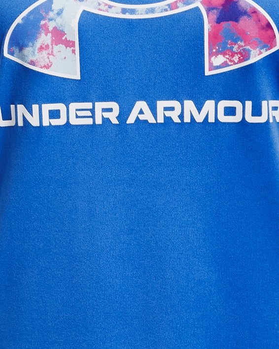 Under Armour Little Girls 2T-6X Short-Sleeve Heart/Icon Tee & Matching  Shorts Set