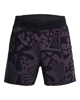 Shorts UA We Run In Peace para hombre, Black, pdpMainDesktop image number 7