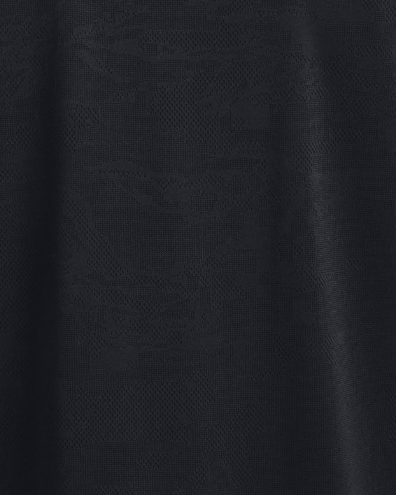 Men's UA Tech™ Vent Jacquard Short Sleeve in Black image number 5