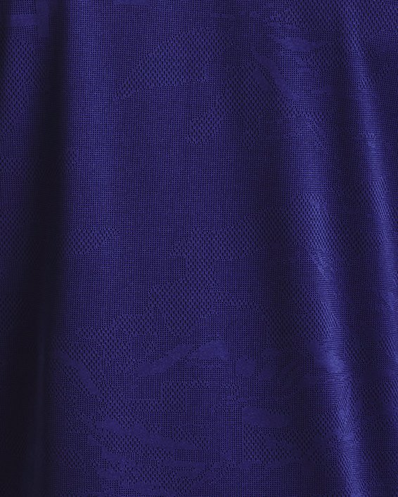 Men's UA Tech™ Vent Jacquard Short Sleeve in Blue image number 5