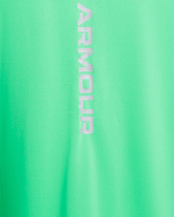 Men's UA Tech™ Reflective Short Sleeve in Green image number 3