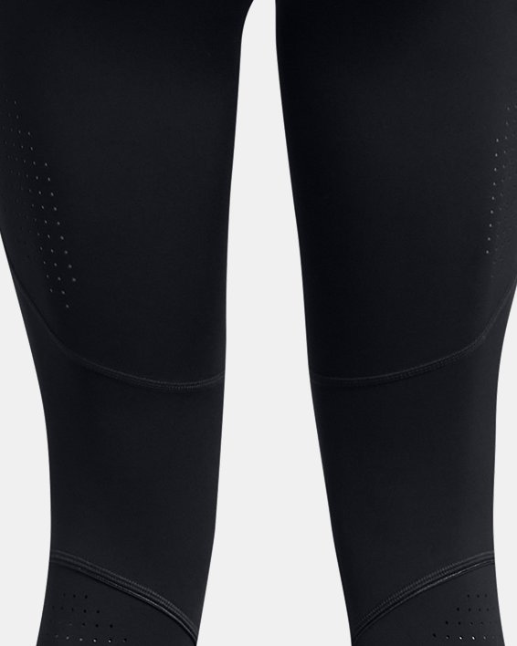 UA RUSH™ SmartForm Perforated Ankle Leggings in Black image number 8