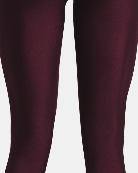 Women's HeatGear® Branded Waistband Leggings in Maroon image number 5