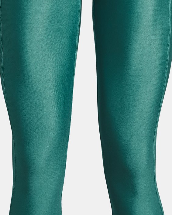 HeatGear® Leggings mit Branding am Bund für Damen, Green, pdpMainDesktop image number 4