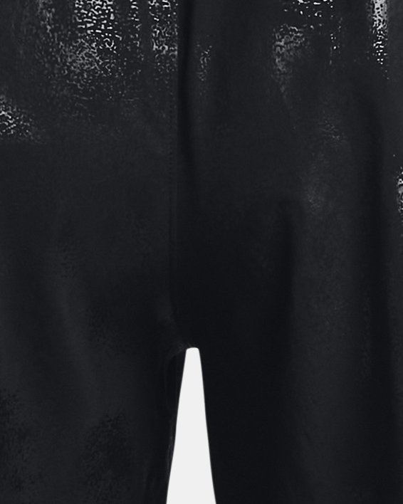 男士UA Woven Emboss短褲 in Black image number 6