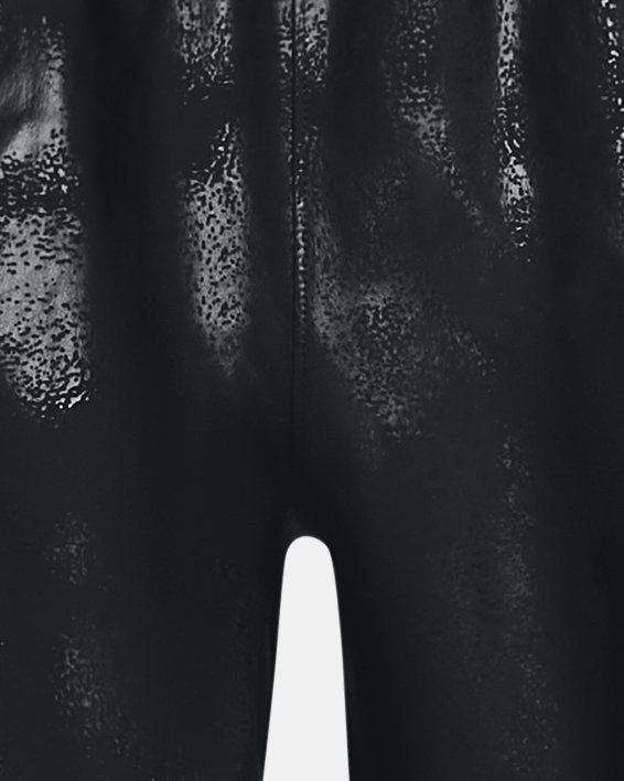 男士UA Woven Emboss短褲 in Black image number 5