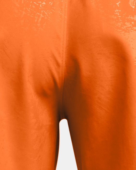 Short UA Woven Emboss pour homme, Orange, pdpMainDesktop image number 5