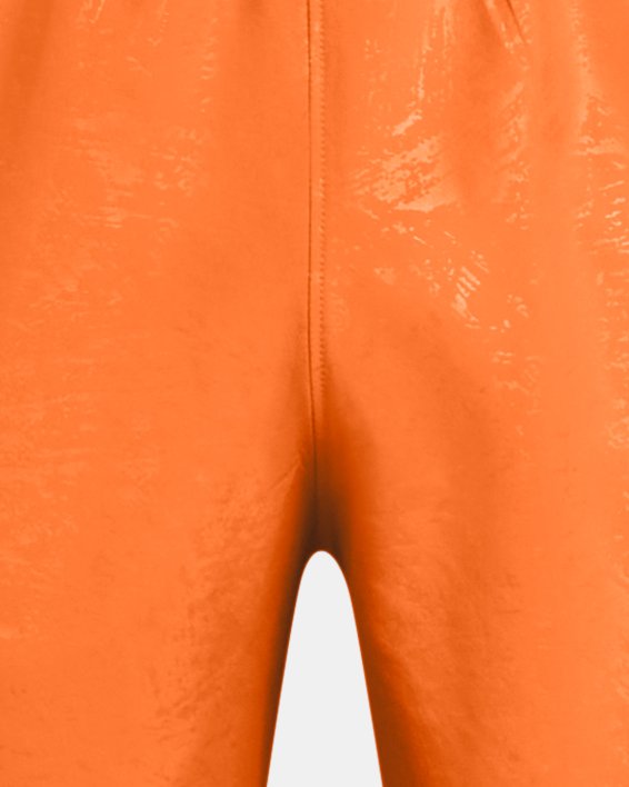 Shorts UA Woven Emboss da uomo, Orange, pdpMainDesktop image number 4
