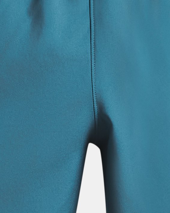 男士UA Woven Graphic短褲 in Blue image number 5
