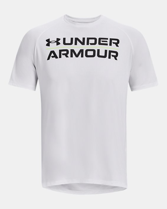 T-shirt à col rond avec motifs UA Velocity pour hommes