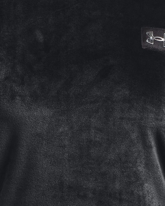 Women's UA Velour OG Mock Short Sleeve, Black, pdpMainDesktop image number 5