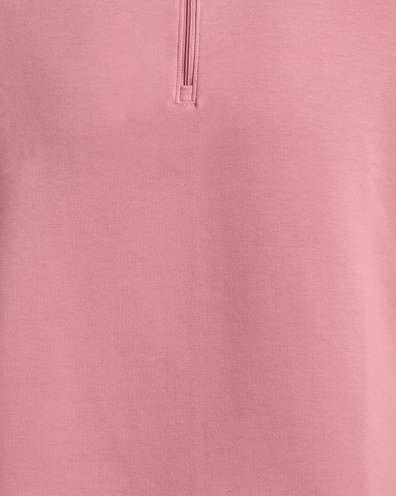 Unisex UA Summit Knit ½ Zip in Pink image number 7