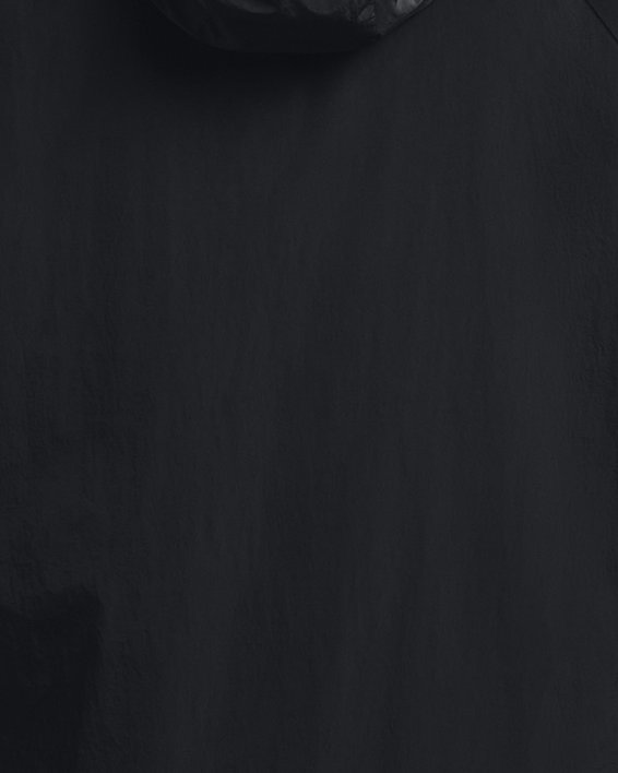 Men's UA RUSH™ Woven Full-Zip in Black image number 7