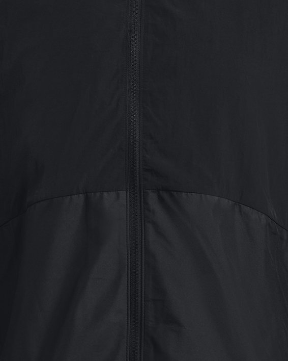 UA RUSH™ Woven Full-Zip สำหรับผู้ชาย in Black image number 6