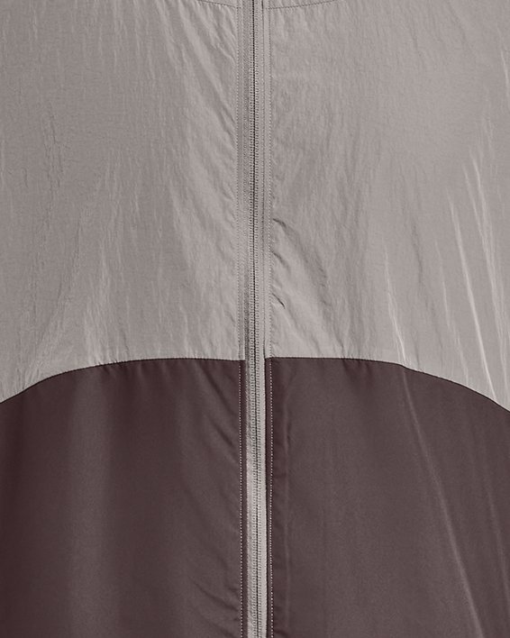 Men's UA RUSH™ Woven Full-Zip in Gray image number 6