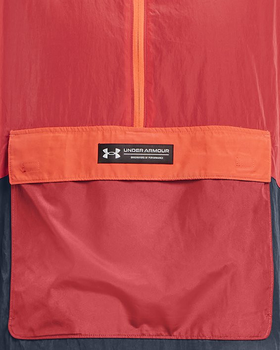 Men's UA RUSH™ Woven ½ Zip Anorak Jacket in Gray image number 10
