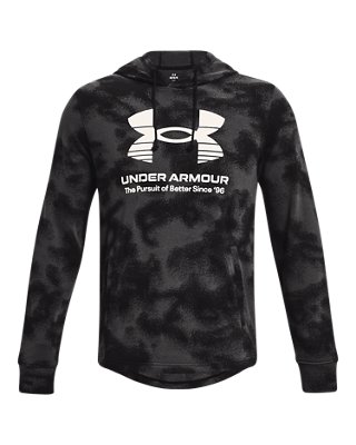 Sudadera con capucha UA Rival Terry para hombre, Black, pdpMainDesktop image number 4