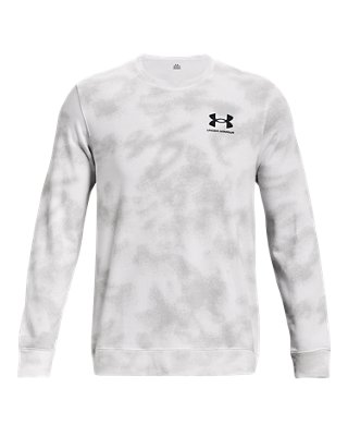 Sudadera UA Rival Terry para hombre, White, pdpMainDesktop image number 4