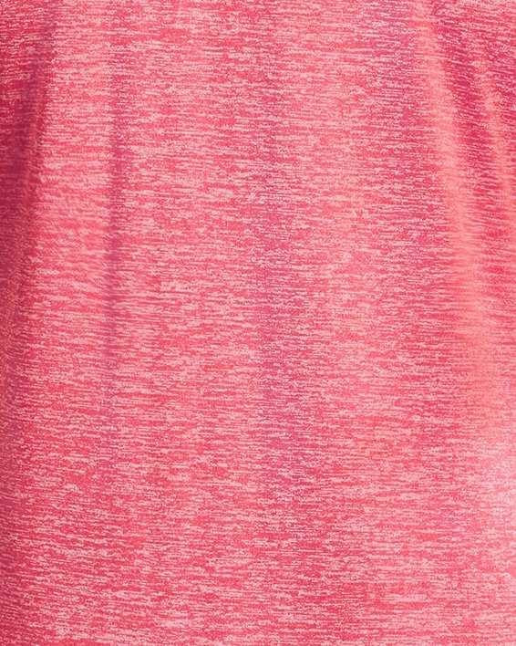 女士UA Tech™ Twist Script短袖T恤 in Pink image number 5
