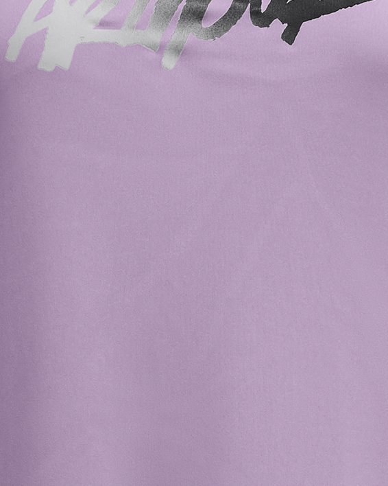 Women's UA Velocity Gradient Wordmark Short Sleeve, Purple, pdpMainDesktop image number 4
