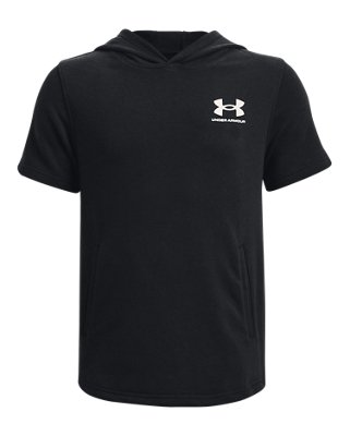 Boys' UA Rival Terry Short Sleeve Hoodie image number 0