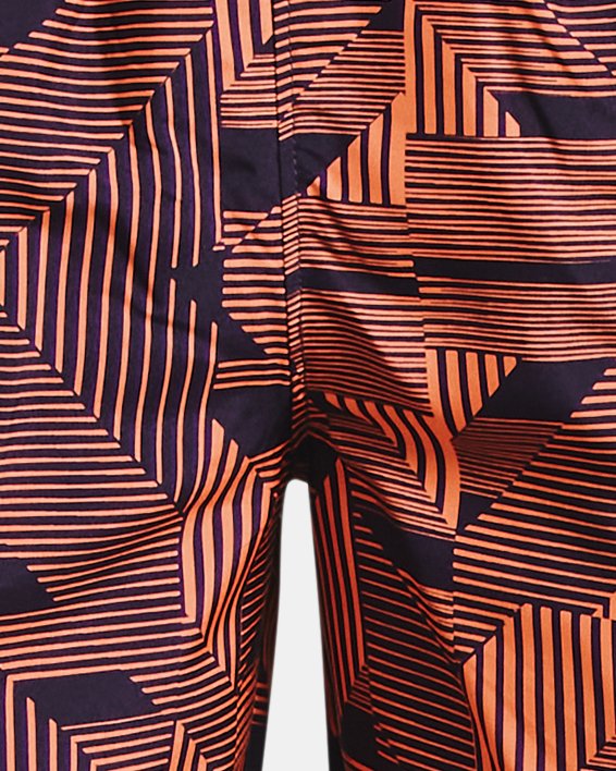 Boys' UA Tech™ Woven Printed Shorts in Orange image number 0