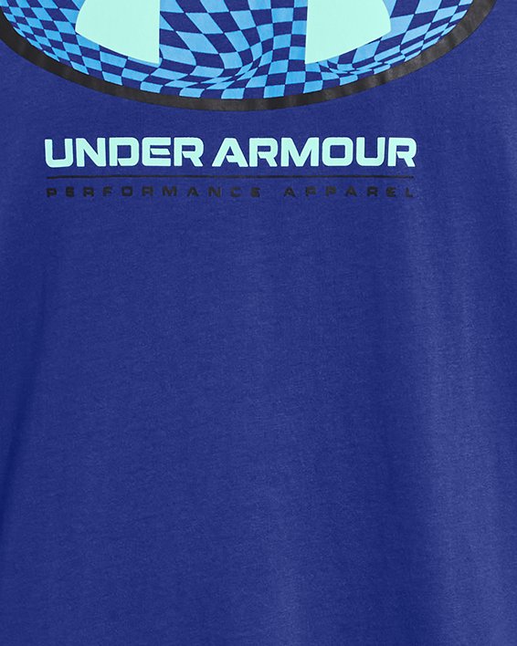 เสื้อแขนสั้น UA Multi Color Lockertag สำหรับผู้ชาย in Blue image number 4
