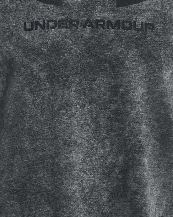 Men's UA Wash Tonal Sportstyle Short Sleeve in Black image number 4