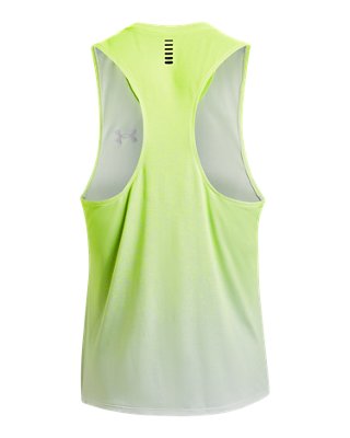 Men's UA RUSH&trade; Run Singlet, Green, pdpMainDesktop image number 5