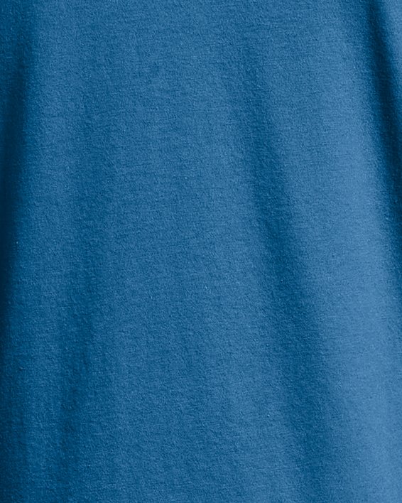 Jongensshirt UA Box Logo Camo met korte mouwen, Blue, pdpMainDesktop image number 1