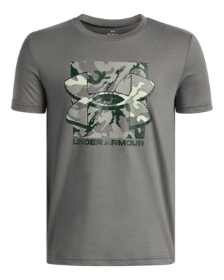 UA Box Logo Camo Boys’ Short Sleeve from Under Armour - $18.97